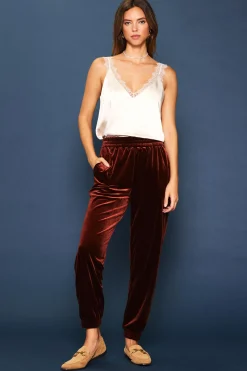 Velvet Jogger Pants