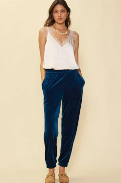 Velvet Jogger Pants