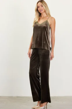 Velvet Lace Detail Cami