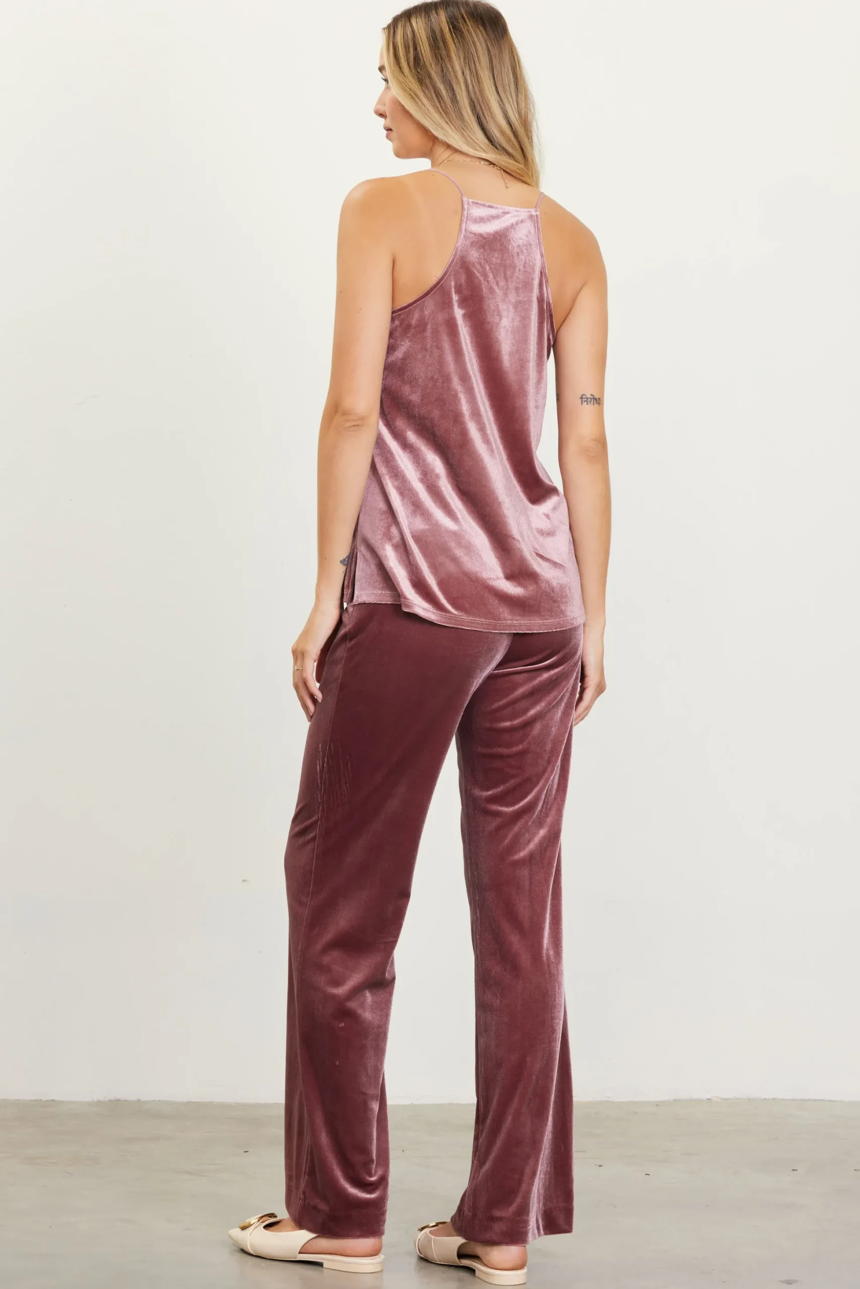 Velvet Lace Detail Cami