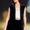 Velvet Vest with Self Tie