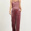 Velvet Wide Leg Pants