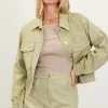 Washed Cotton Twill Jacket