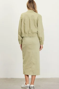 Washed Cotton Twill Jacket