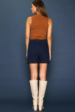 Washed Denim Skort